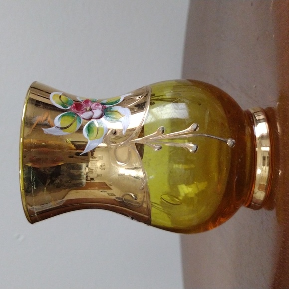 Bohemian Glass Decorative Vase, Small Vase+ Royal Bavarian Germany Mini Vase - Picture 3 of 13